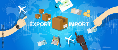 export import global trade world map market international photo
