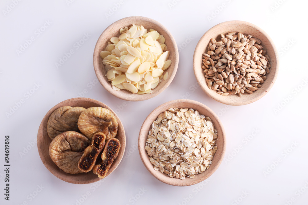 granola cereal ingredients. granola cereal ingredients.