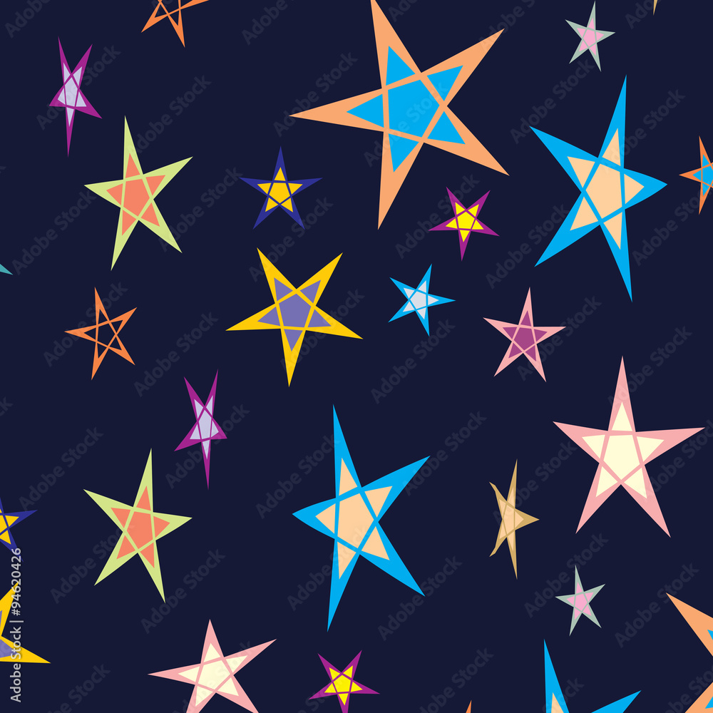 Obraz premium star background pattern