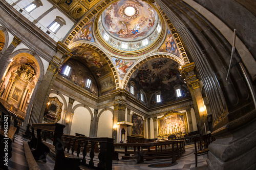 Church interior at Assisi  Italy