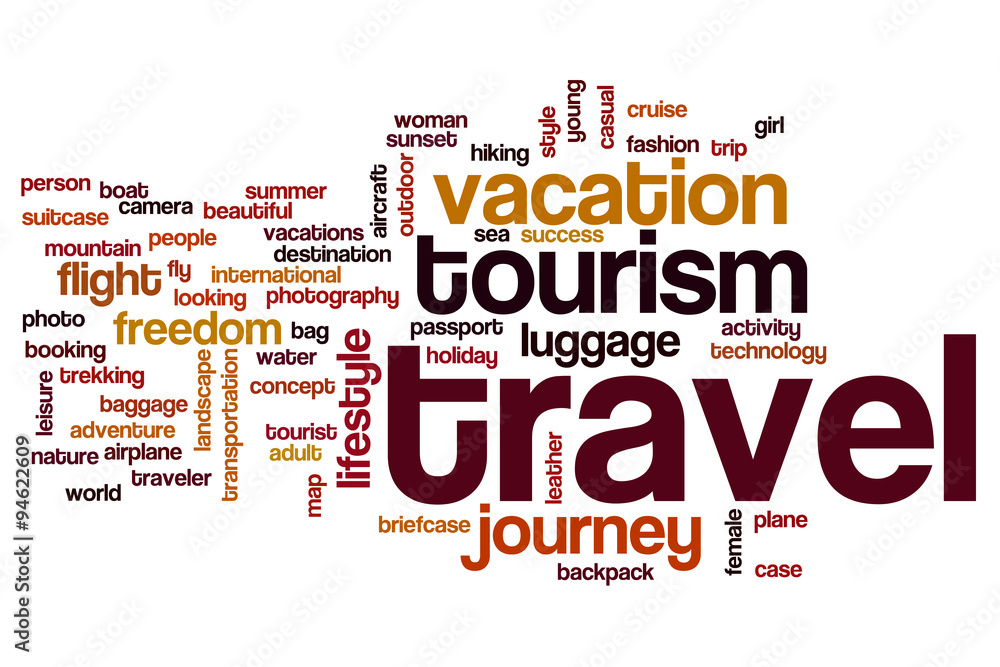 Travel word cloud concept