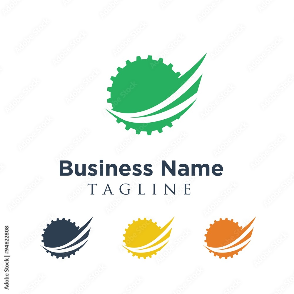 Obraz premium Gear logo icon Vector