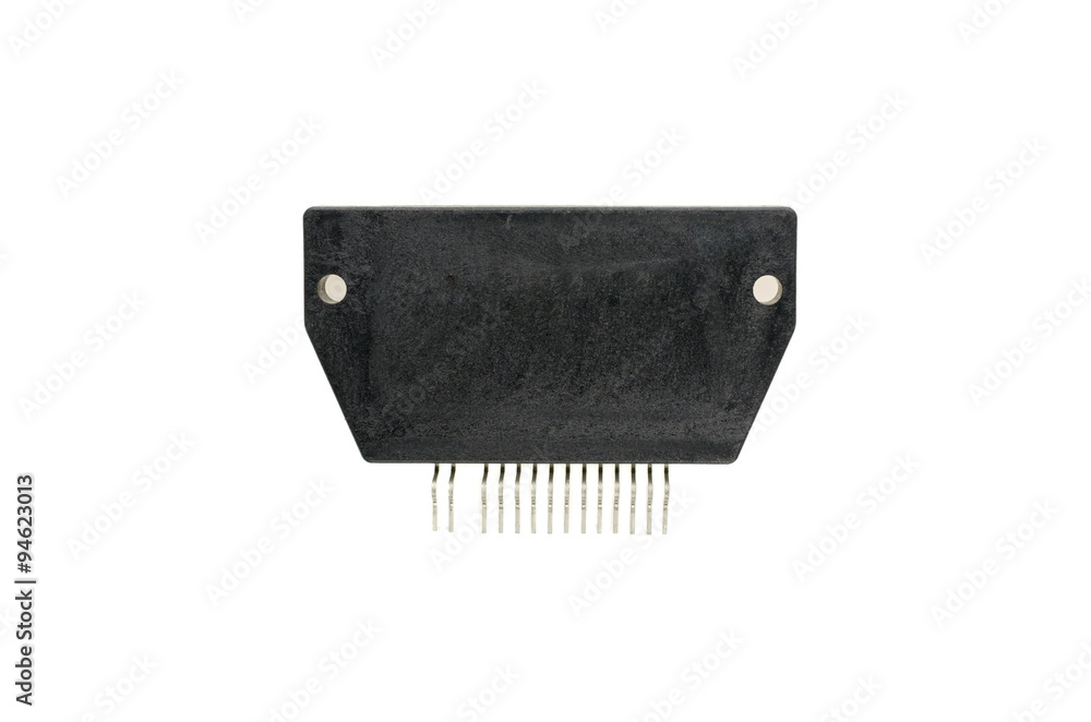 Electronic Parts,IC - Integrated Circuit in white background Electronic Parts,IC - Integrated Circuit in white background