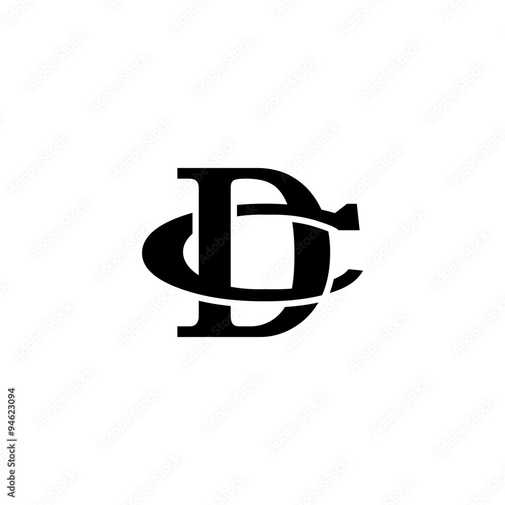 Letter C and D monogram logo