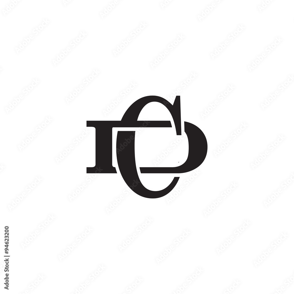 Letter D and C monogram logo Letter D and C monogram logo