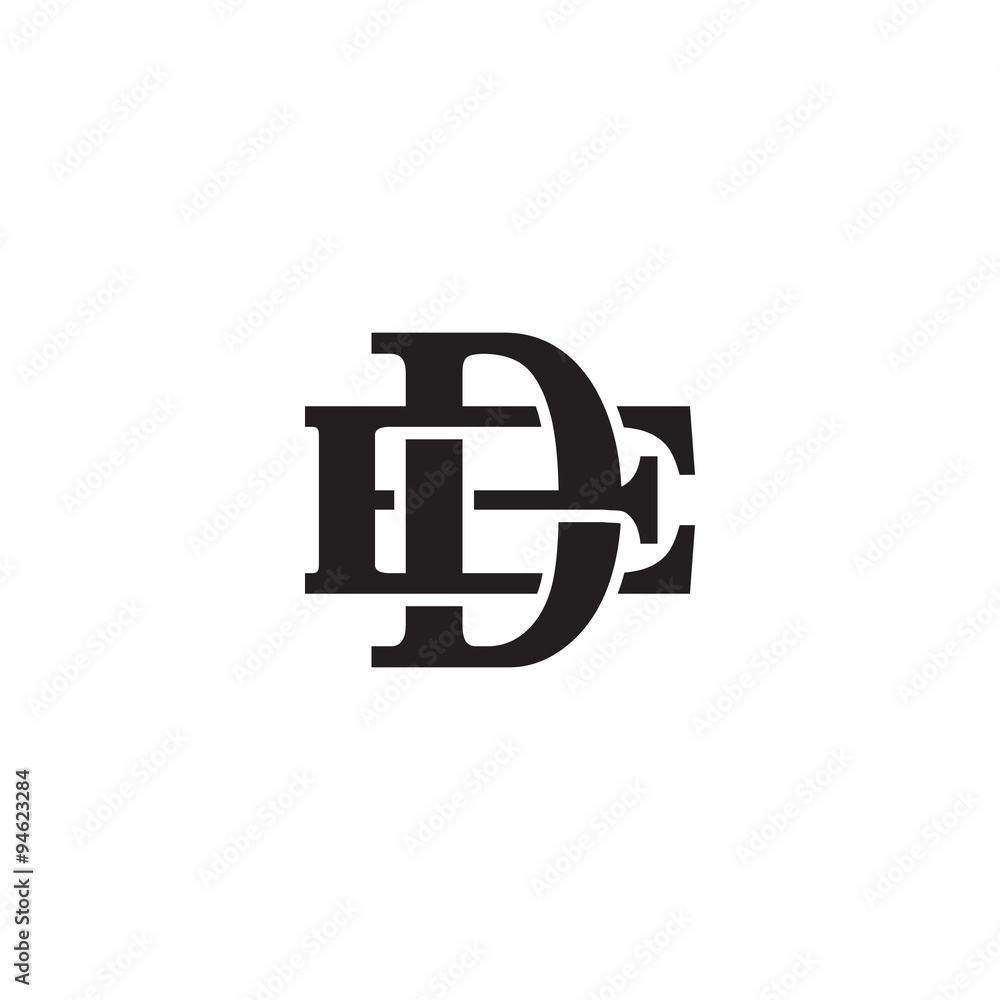Letter E and D monogram logo Stock Vector | Adobe Stock