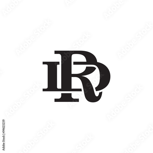 Принти на полотні Letter D and R monogram logo