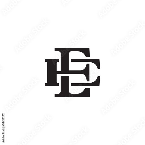 Letter E and E monogram logo