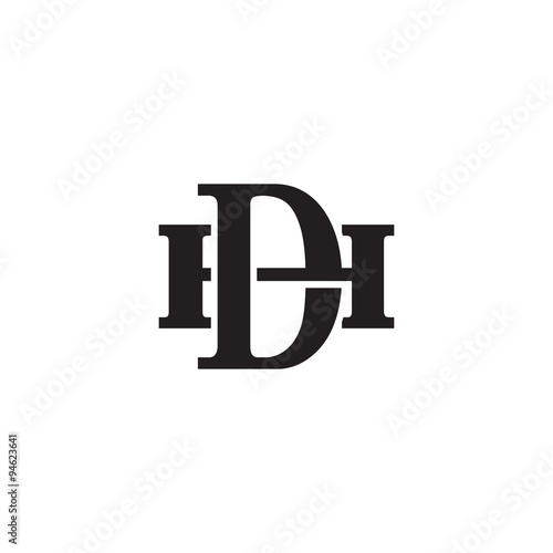 Letter H and D monogram logo