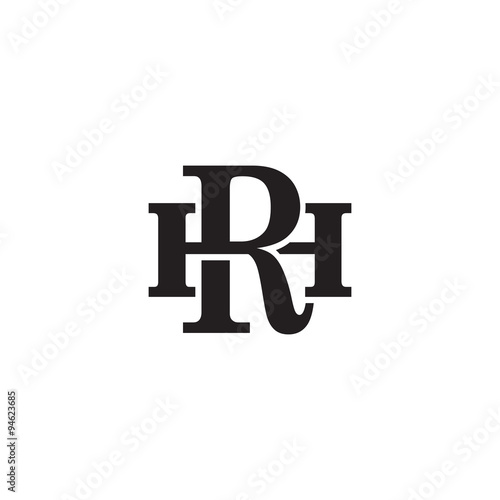 Letter H and R monogram logo