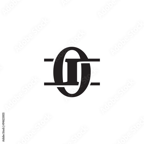 Letter I and O monogram logo