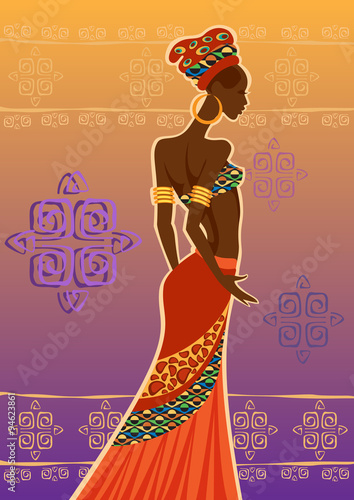 Beautiful black woman.African woman.