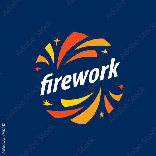 vector logo for fireworks