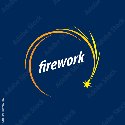 vector logo for fireworks