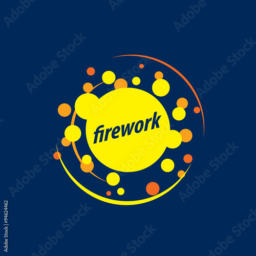 vector logo for fireworks