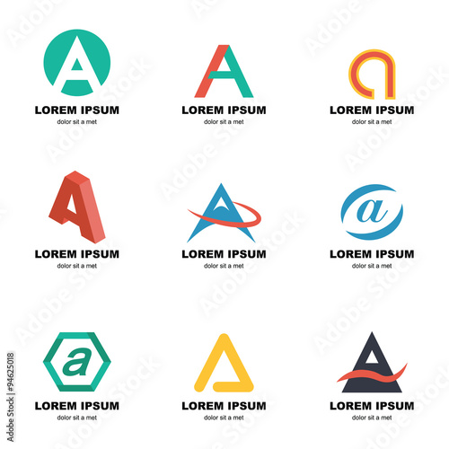alphabet a logo