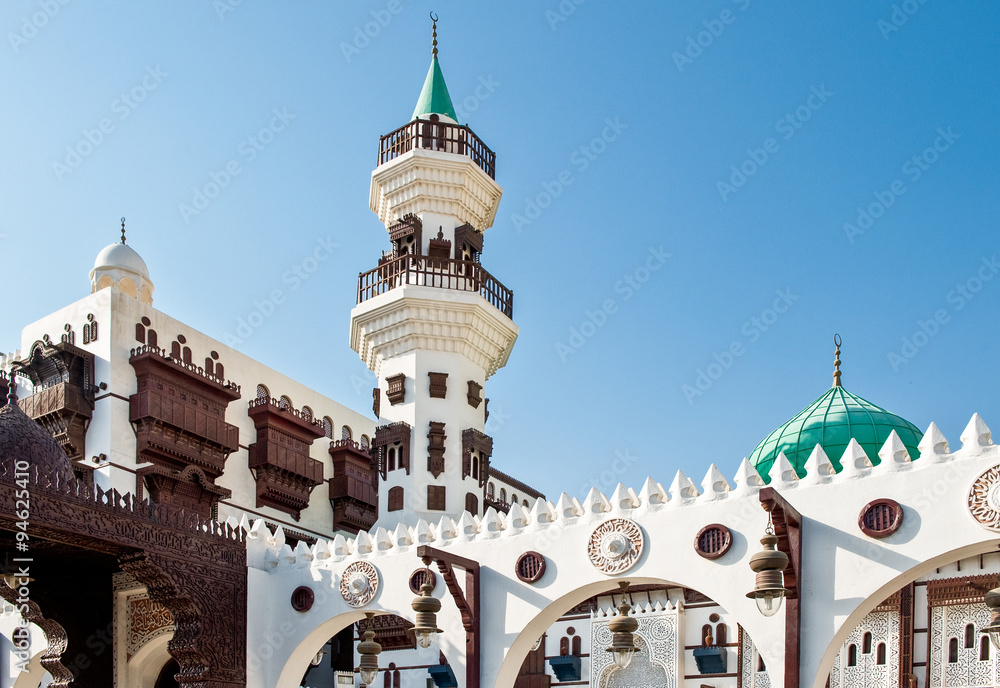 Fototapeta premium Saudi Arabia, Jeddah, the Abdul Raouf Khalif mosque