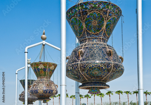 Saudi Arabia, Jeddah, a monuent in the Corniche area