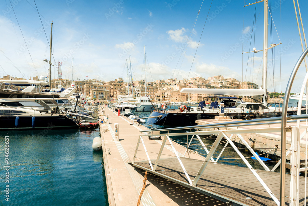 Fototapeta premium Yachts in Malta