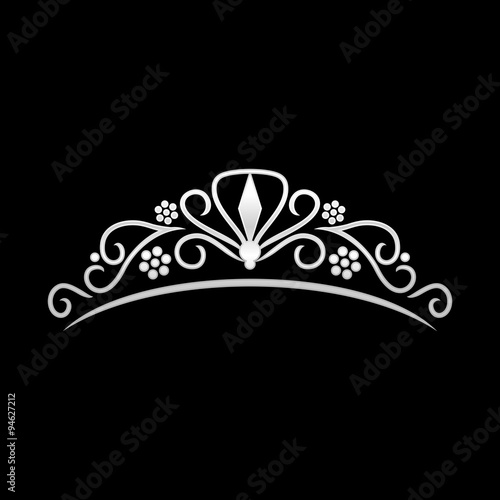 Beauty Silver Tiara Crown