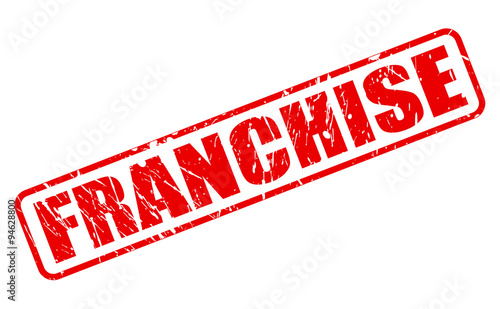 FRANCHISE red stamp text