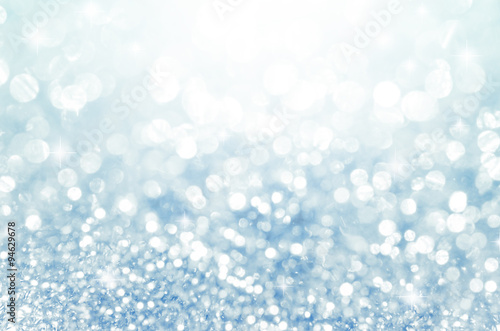 Lights on blue with star bokeh background.