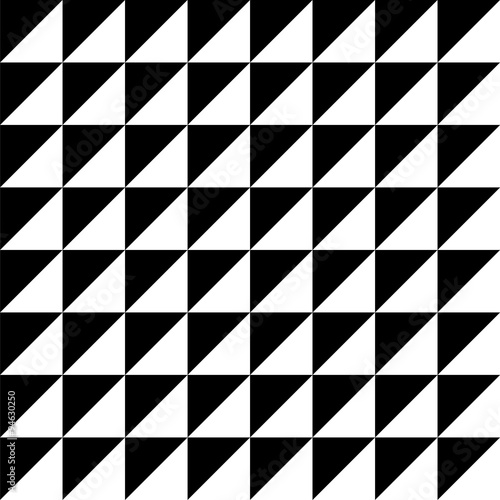 Vector modern seamless geometry pattern triangles, black and white abstract geometric background, trendy print, monochrome retro texture, hipster fashion design