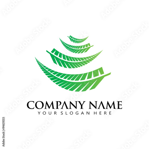 Elegant Classic Fern Logo icon