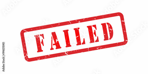 Vector Failed stamp