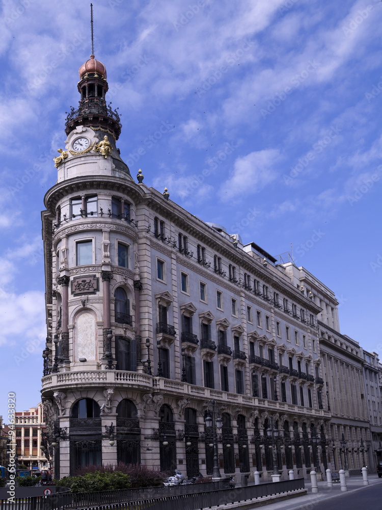 Emblematic building of Madrid, Spain