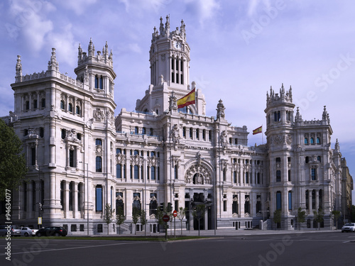View of the building where the town hall city of Madrid (Spain) is located © fresnel6