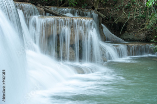 Fototapeta Naklejka Na Ścianę i Meble -  backgroud of waterfall, waterflow texture