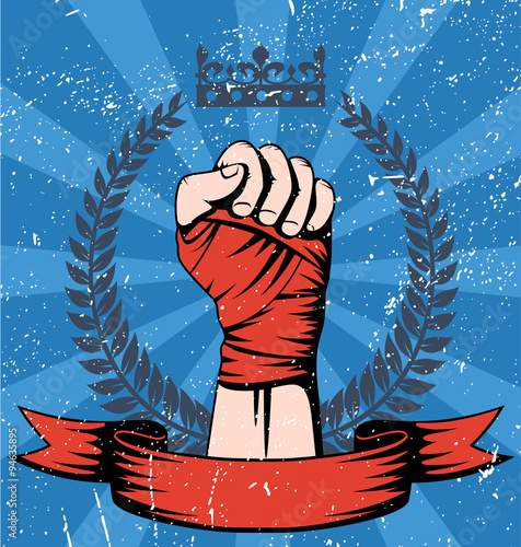 Martial arts grunge poster