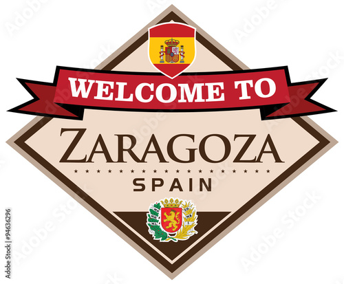 zaragoza spain sticker