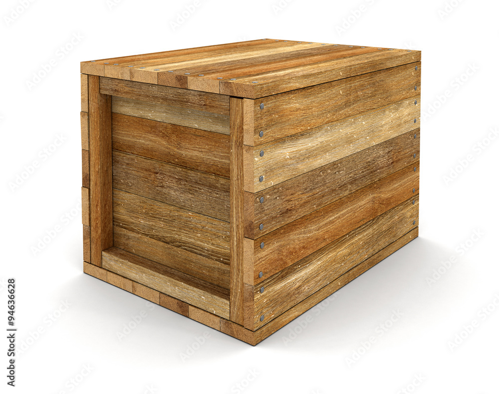 Wooden crate (clipping path included) Wooden crate (clipping path included)