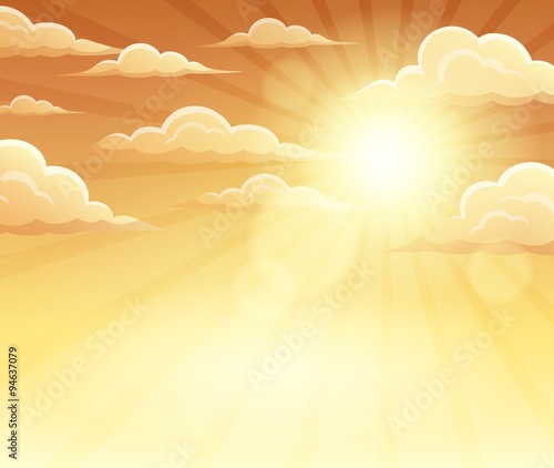 Autumn sky theme background 3