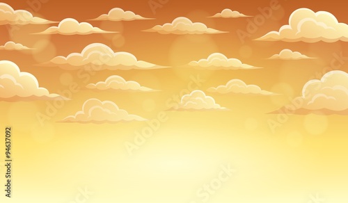 Autumn sky theme background 5