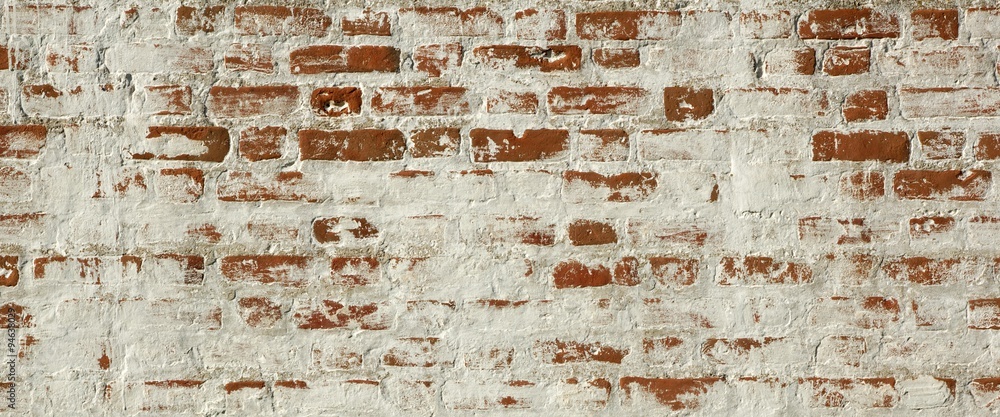 Patchy Red White Brick Wall Texture