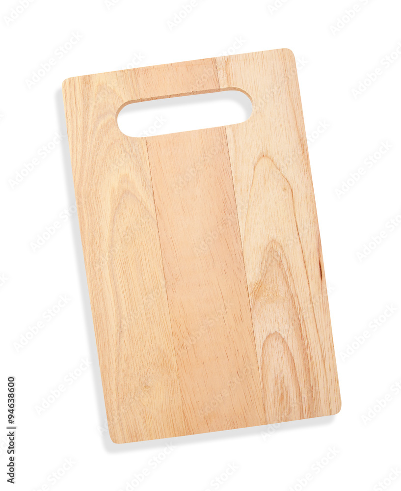 Wooden cutting board isolated on white background Wooden cutting board isolated on white background