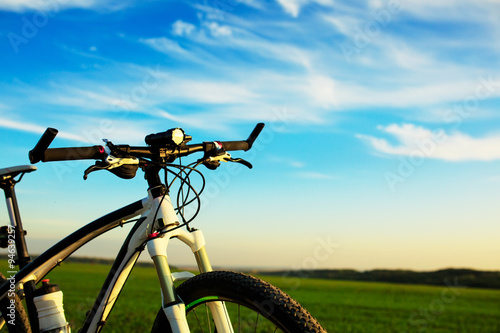 bicycle on a road. travel concept