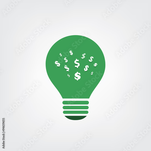 Green Eco Energy Concept Icon - Save Money with Green Energy