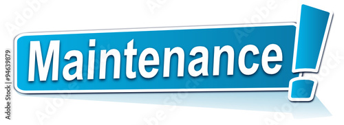 maintenance sur étiquette bleue