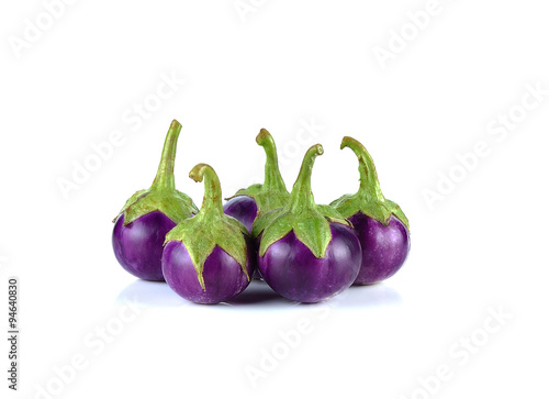 eggplant on white background