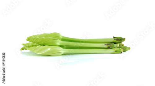 Fresh lemon lily or chinese day-lily on white background