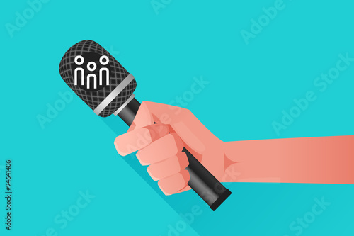 Microphone & Hand
