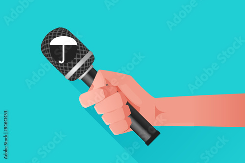 Microphone & Hand