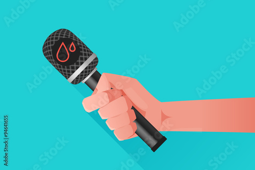 Microphone & Hand