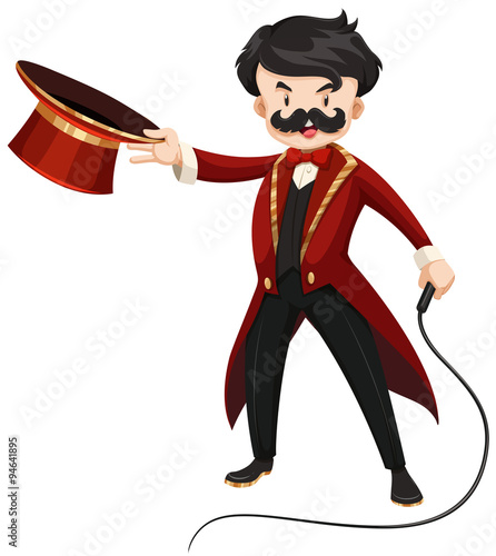 Ring master with whip