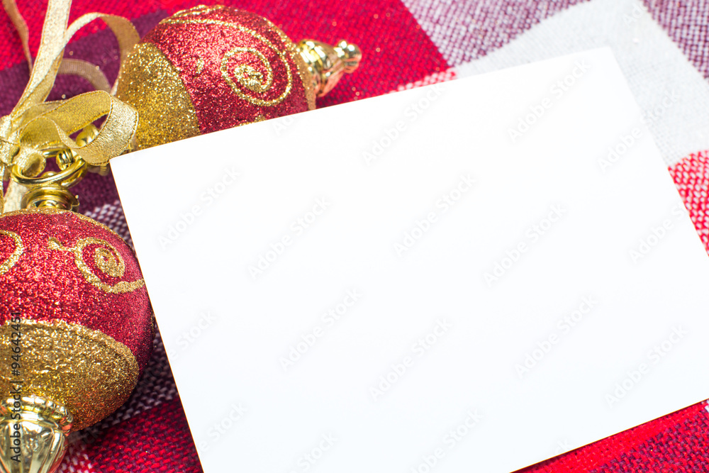 Christmas decorations with copy space Christmas decorations with copy space