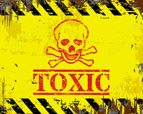 Toxic Enamel Sign